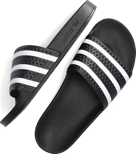 adidas adilette slippers heren zwart|adidas adilette slippers.